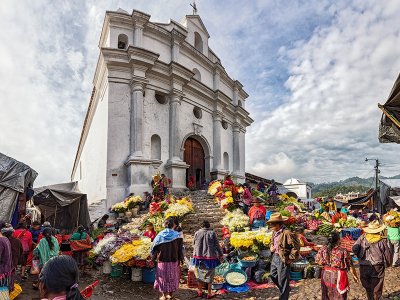 Chichicastenango, Market and Church Santo Tomás, Guatemala