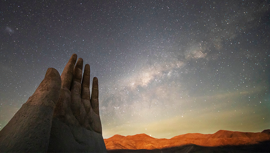 Atacama Hand 'La Mano Del Desierto' Night Sky