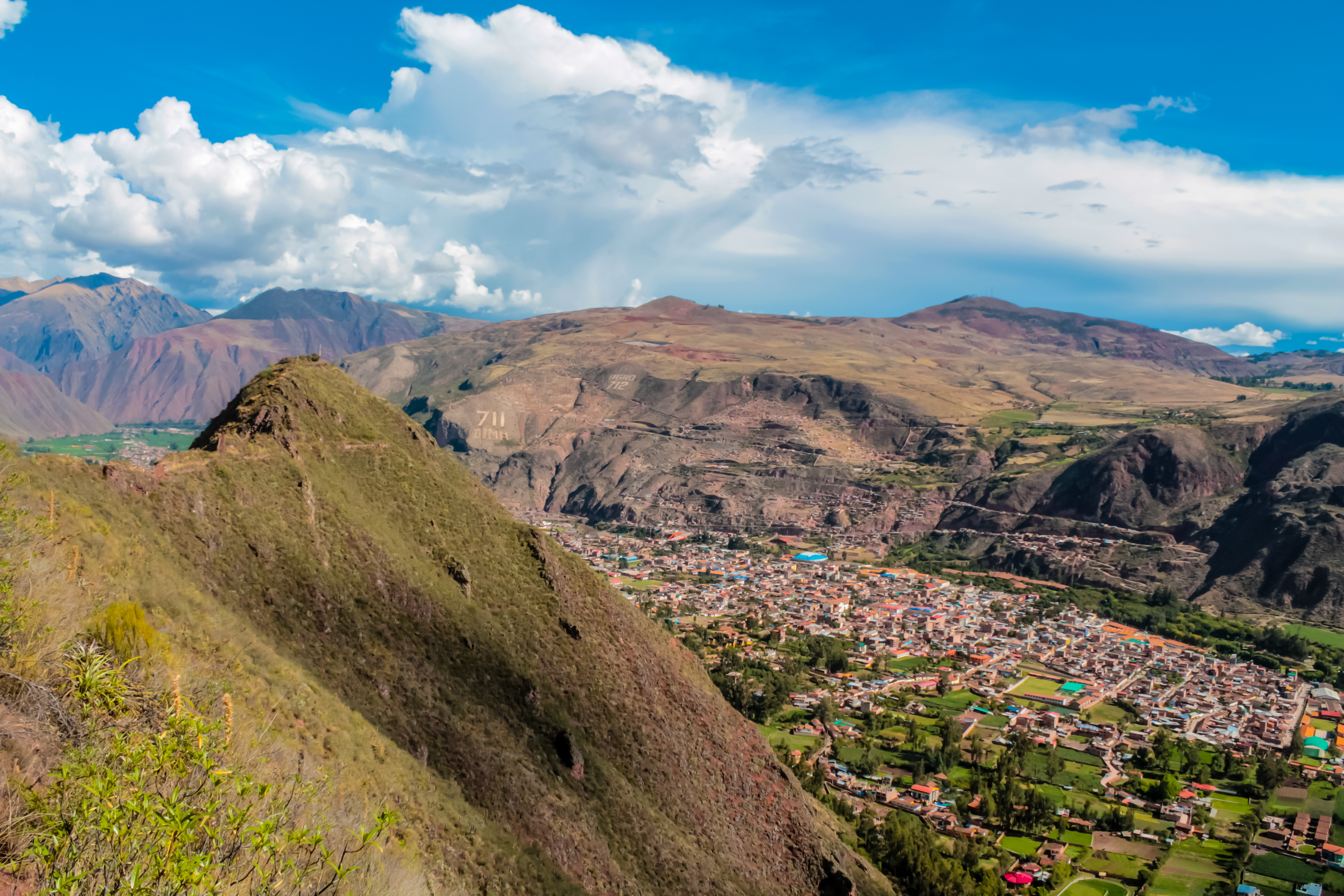 Peru Urubamba Village In Peru, Lares Trek.