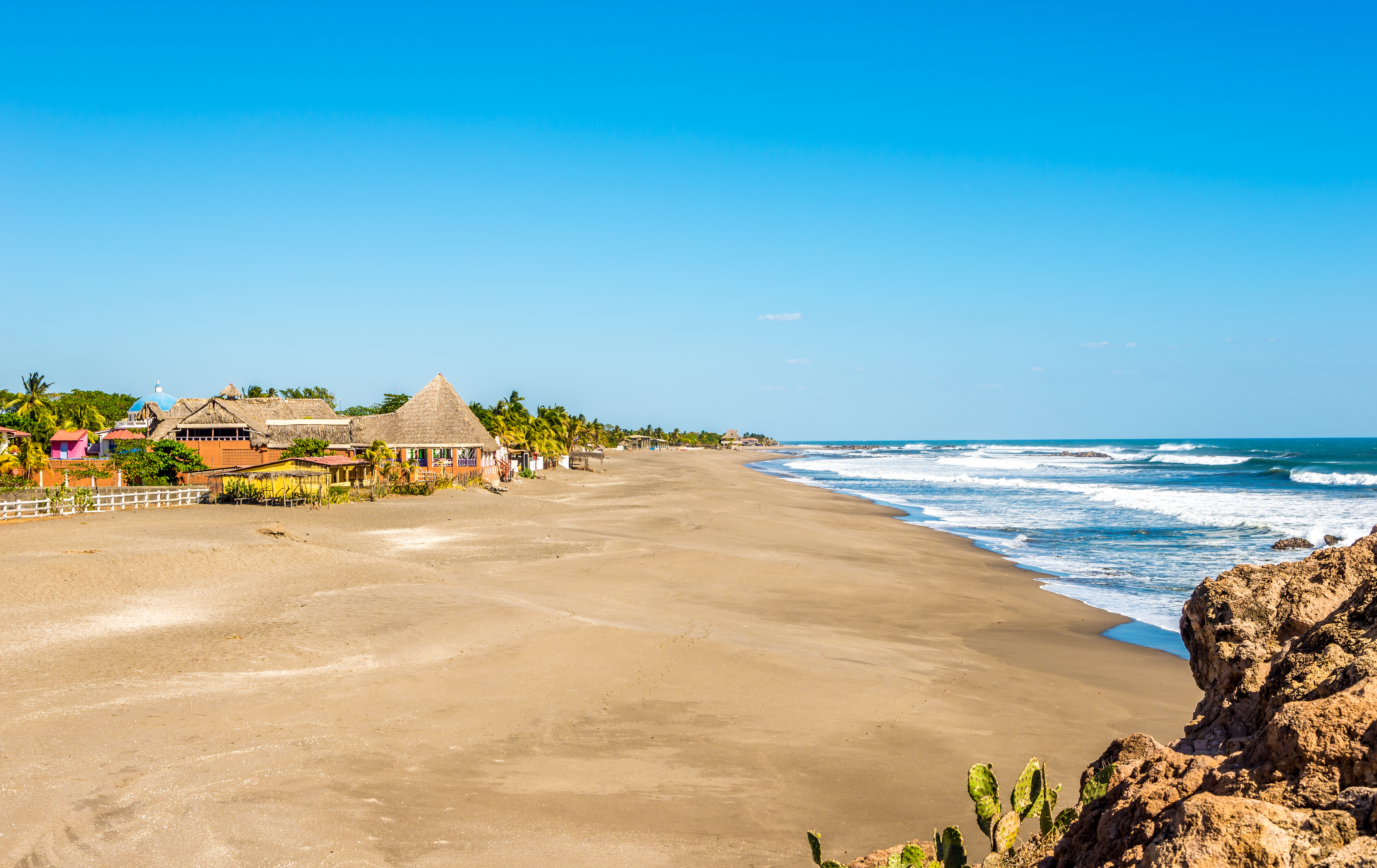 Nicaragua, Leon, Poneloya Beach Near Leon Town