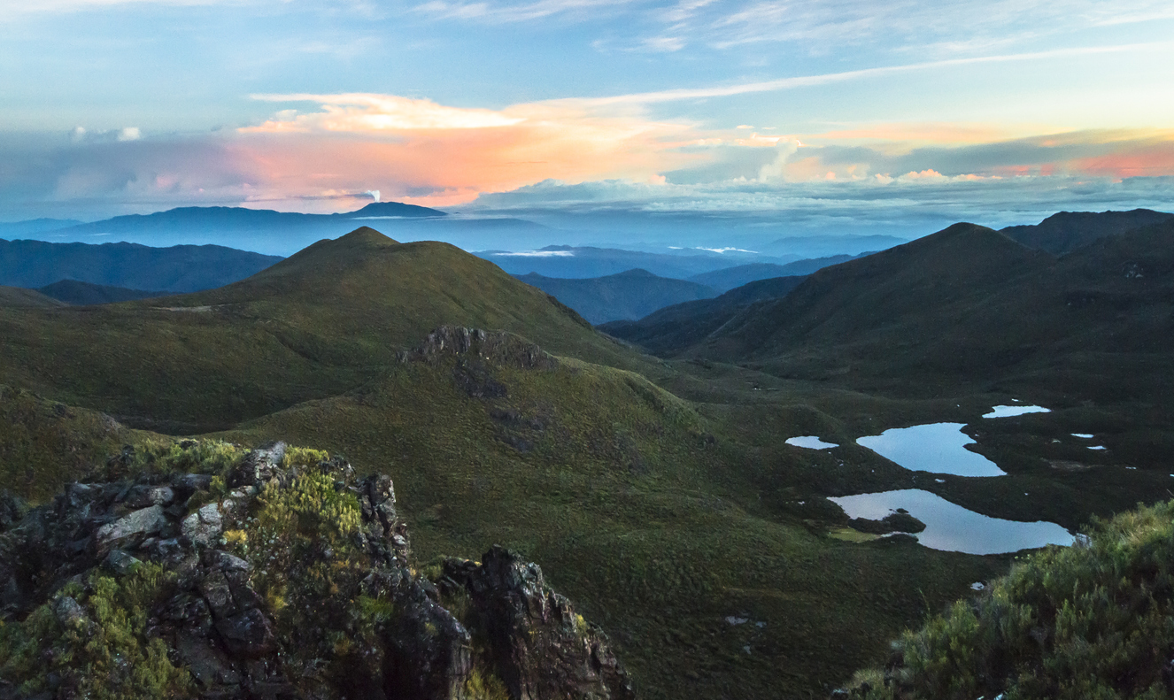 Volcan Turrialba From the Summit of Cerro Chirripo at Sunrise