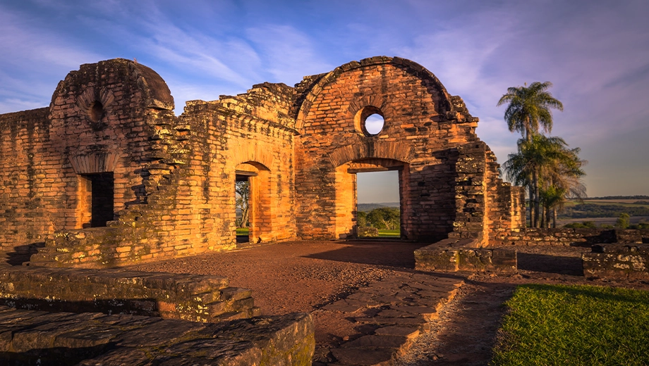 Jesuit ruins of the Mission of Jesus de Tavarangue, Paraguay