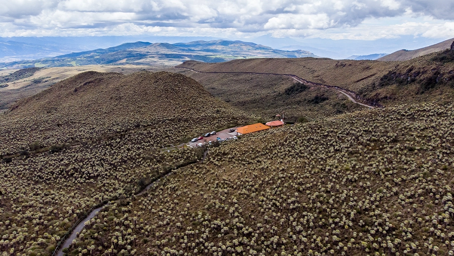 Ecuador El Angel Aerial