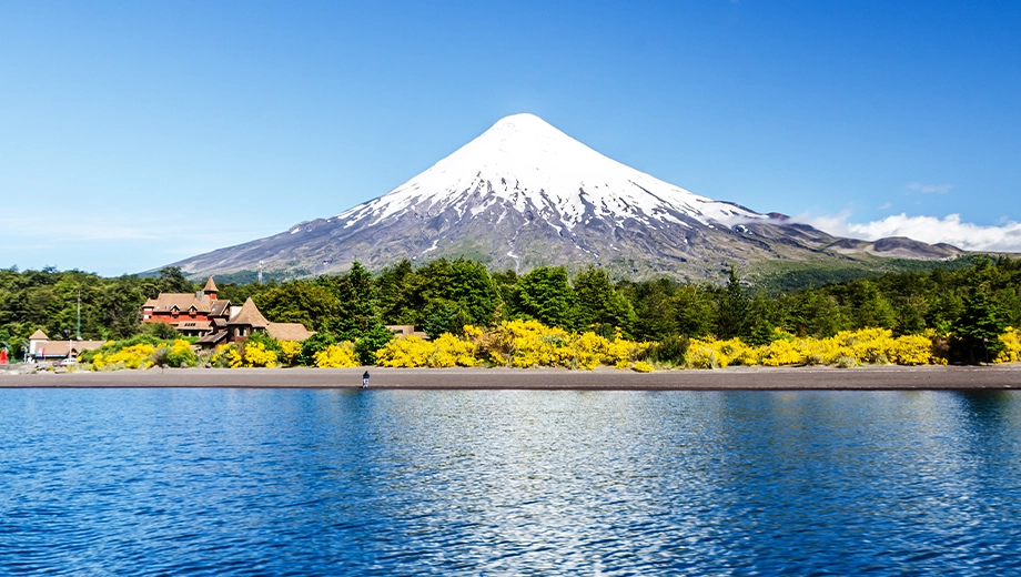 Osorno volcano and Llanquihue Lake, Chile