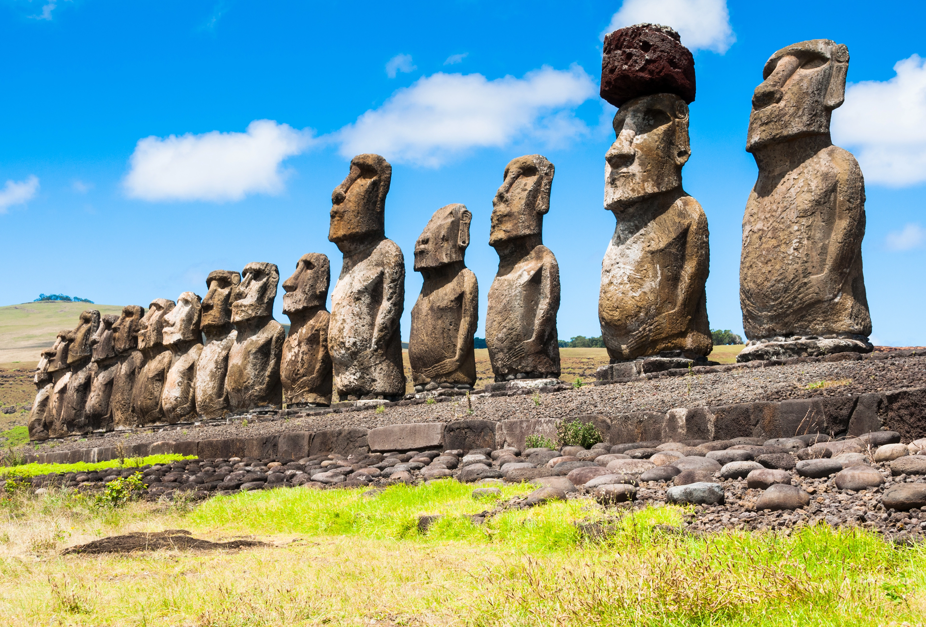 Chile Easter Island Statues