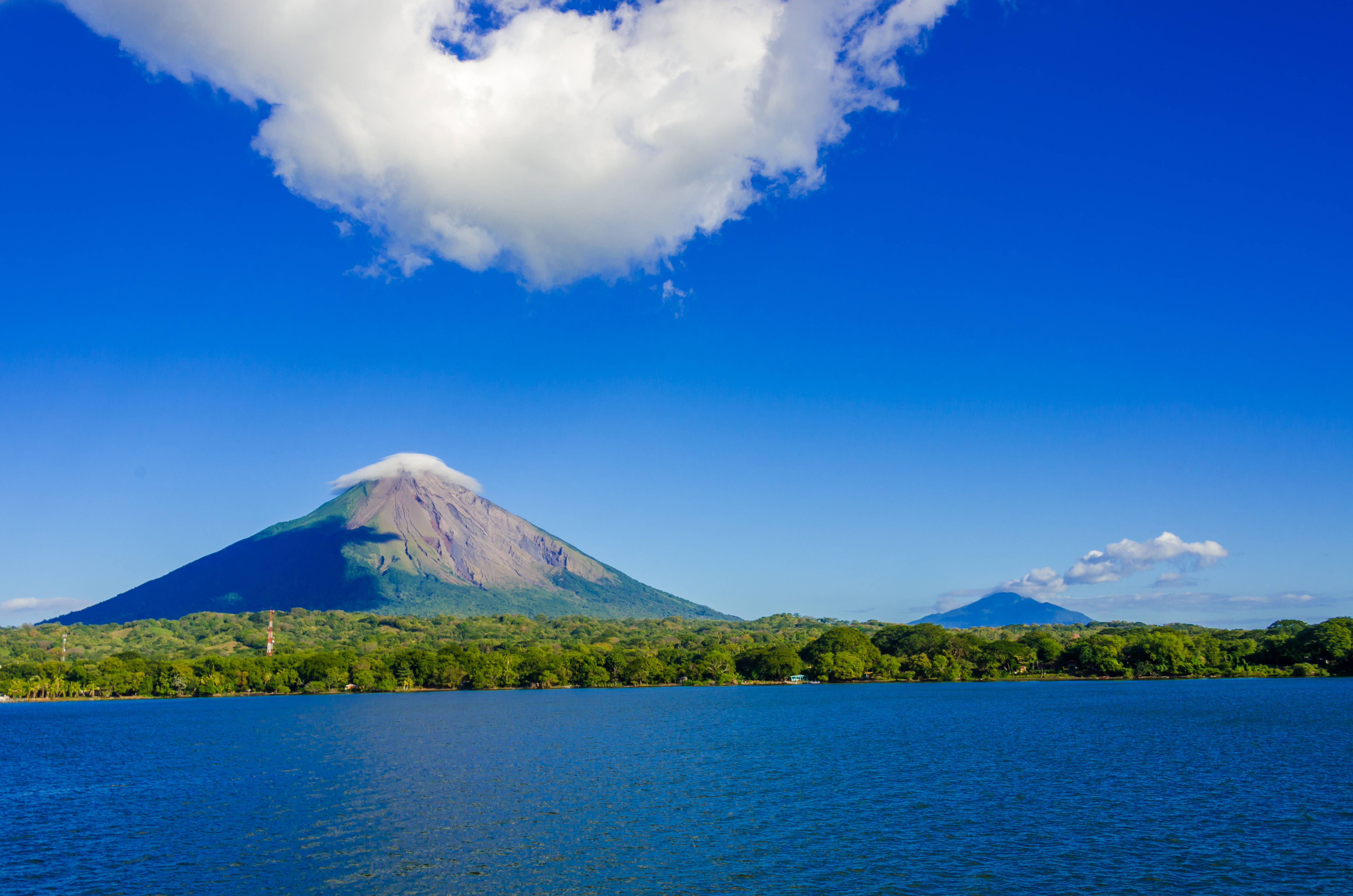 Nicaragua Island Ometepe With Vulcano