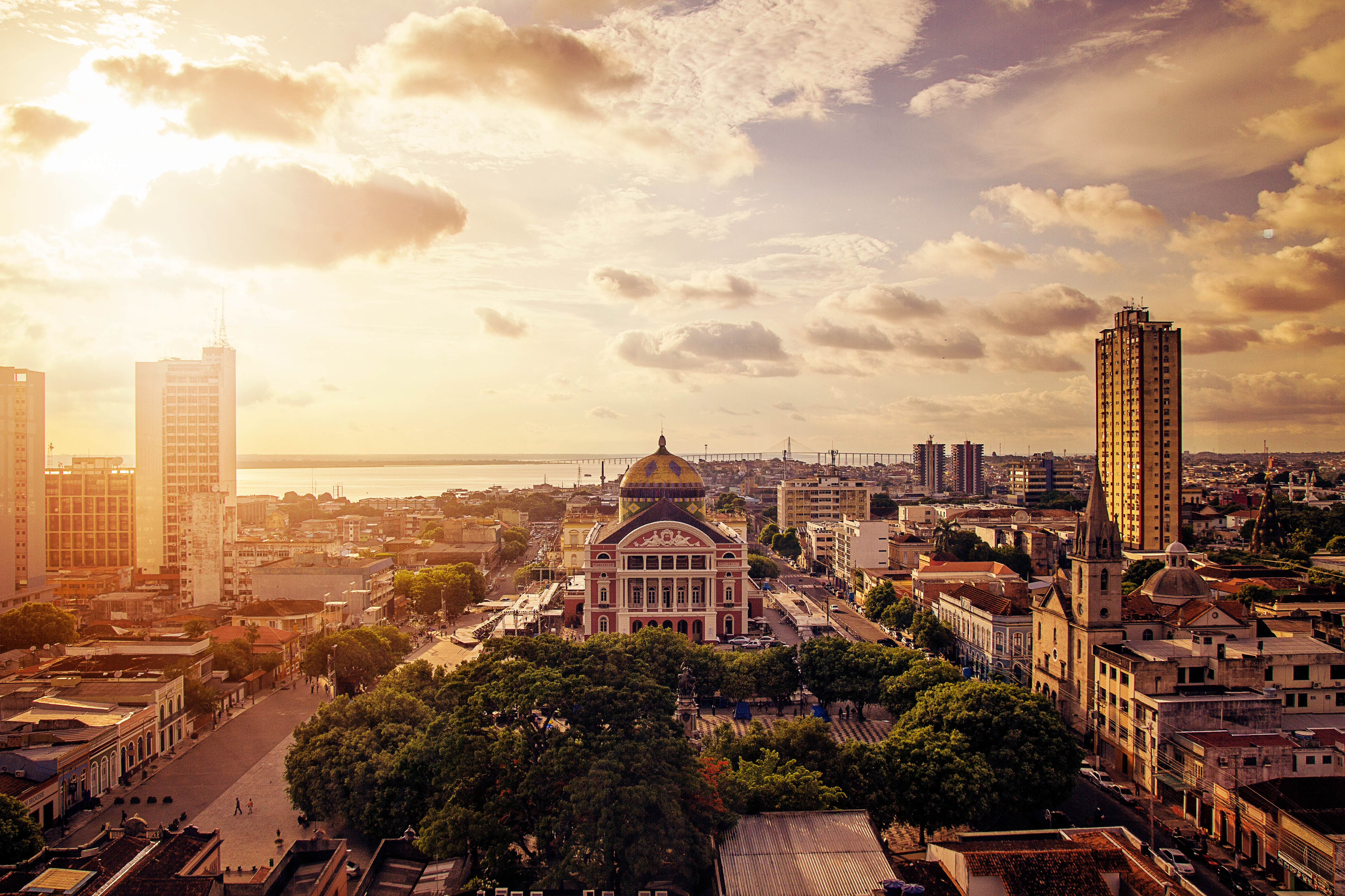 Brazil Manaus, Opera House Amazonas City Views