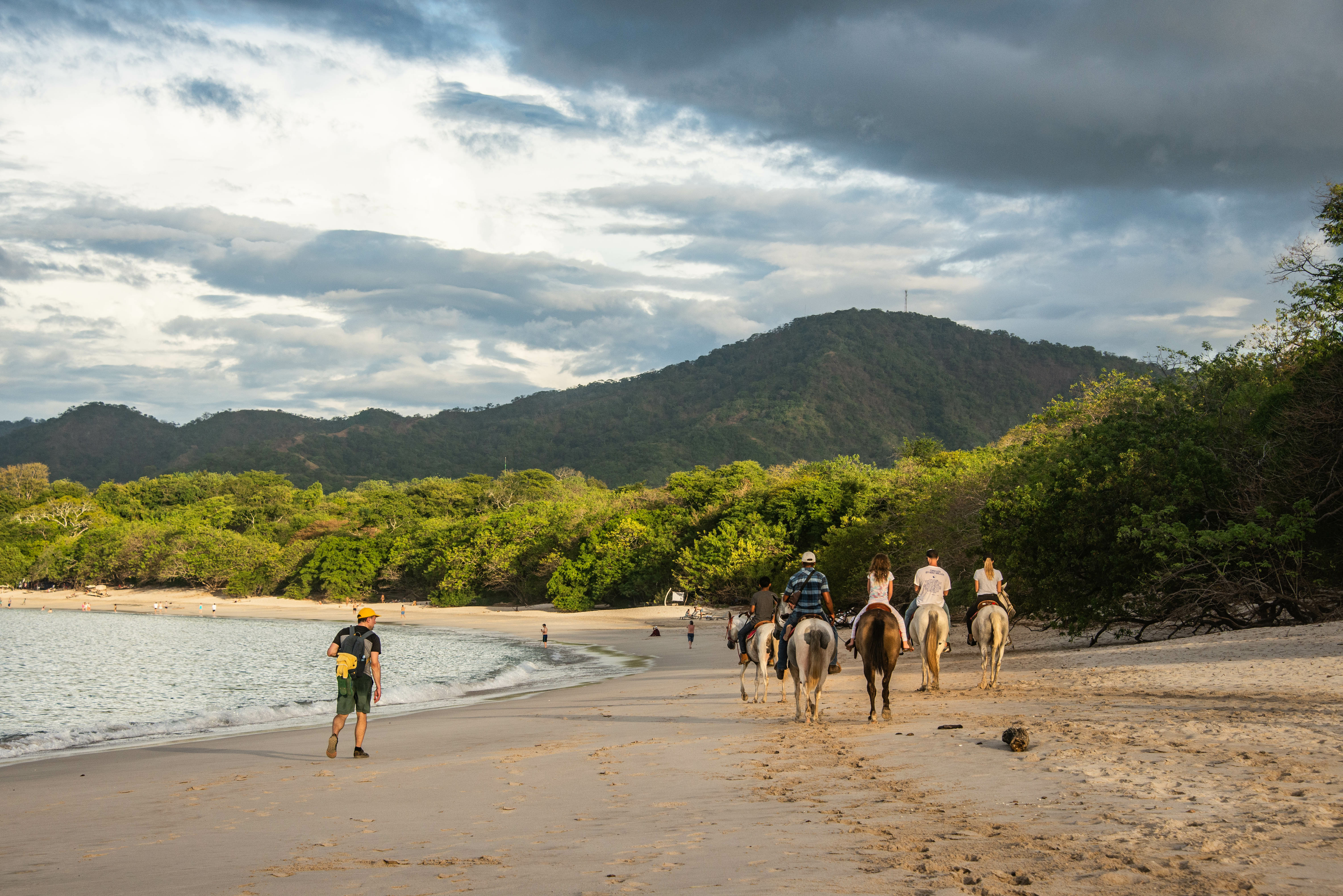 Costa Rica Guanacaste, Horse Riding On Playa Conchal,