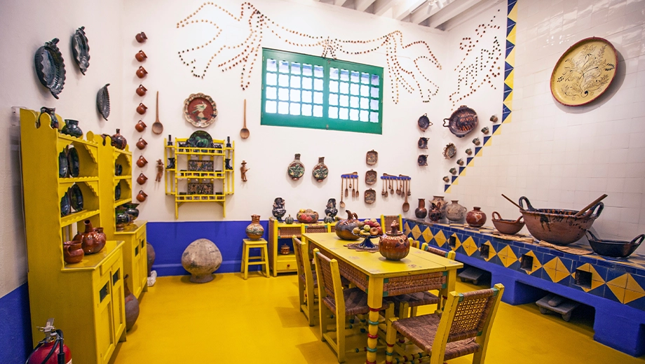 Kitchen in La Casa Azul, Mexico City