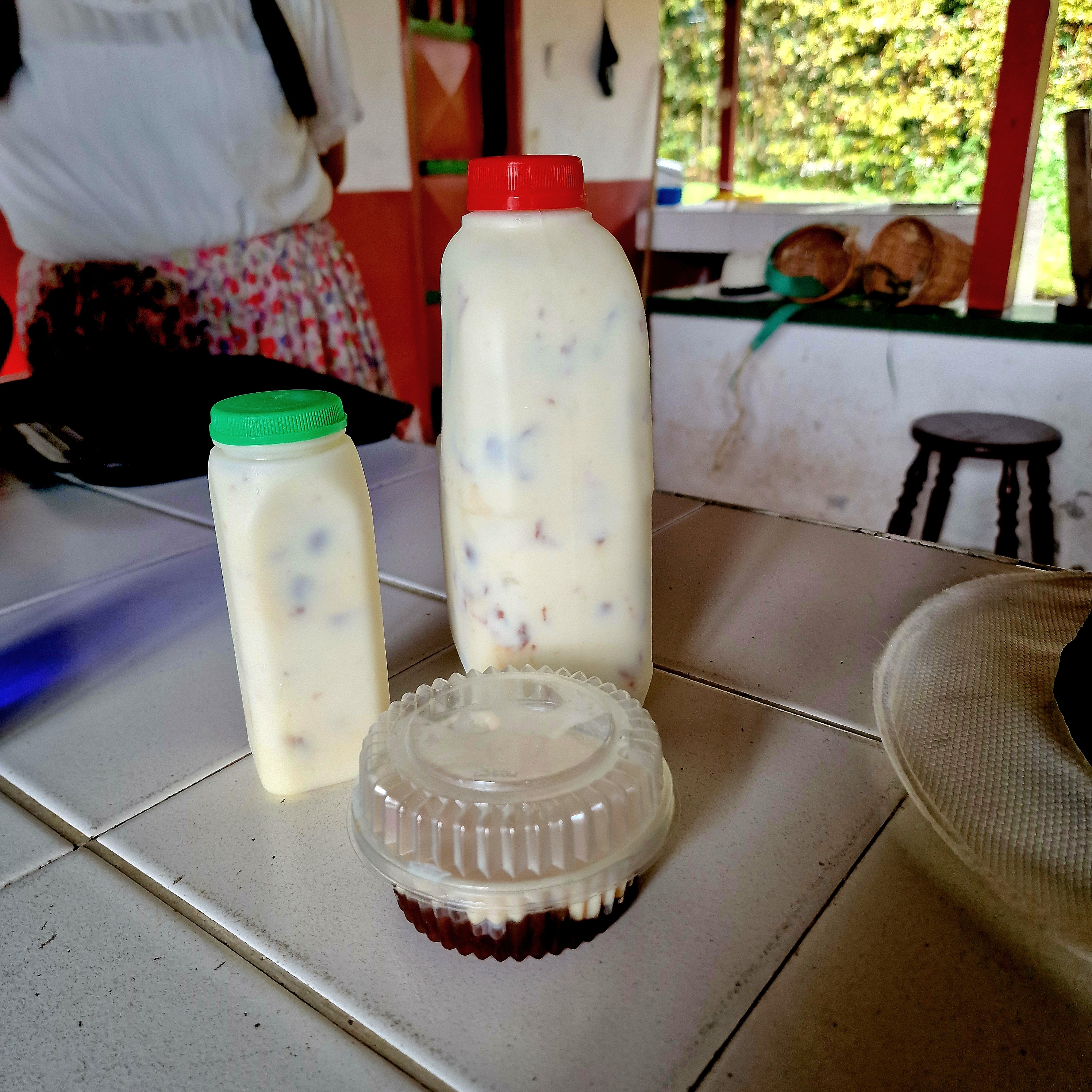 Maria’s homemade yoghurt from coffee pulp