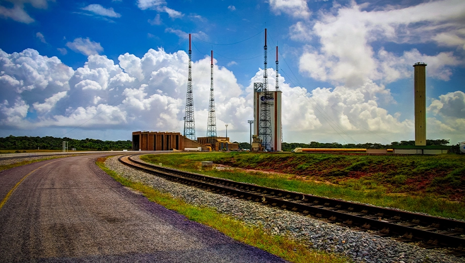 Lounchers inside Guiana Space Centre, Kourou