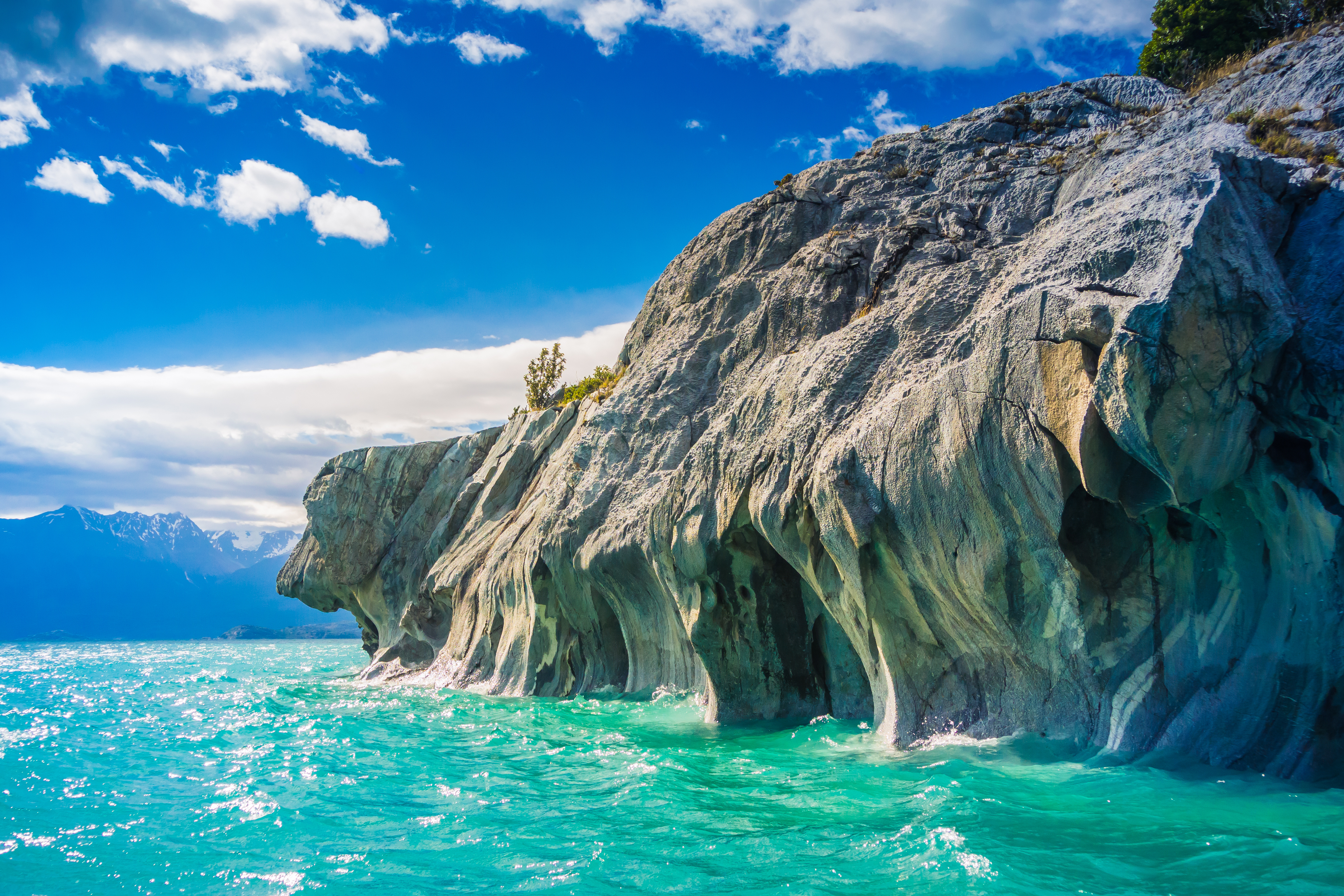 Chile_Marble Cathedral at Puerto Rio Tranquilo, Patagonia