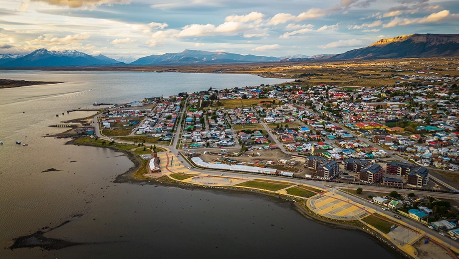 Aerial view, Puerto Natales